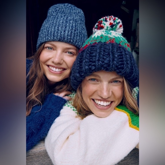 Free People Tide Stripe Knit Pom Beanie New main image 12